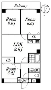 東京都杉並区荻窪4【マンション】の間取り