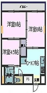 新栄マンション【1階】の間取り
