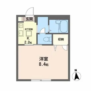 フレグランス目黒【1階】の間取り