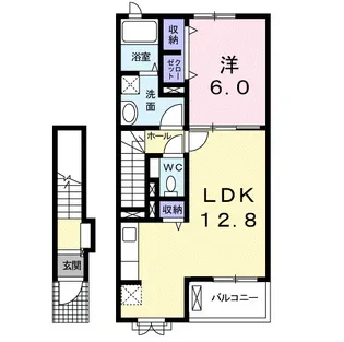 アズールつちうら【2階】の間取り