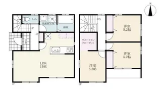 佐賀県小城市芦刈町芦溝【一戸建】の間取り