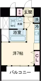 1Rの間取り画像