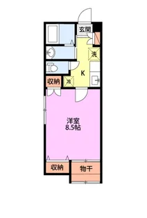 1Kの間取り画像