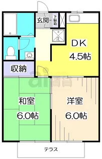 東京都練馬区三原台1【アパート】の間取り