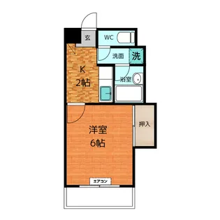 ナカガワハイツ【4階】の間取り