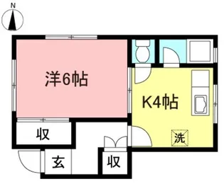 ライヴ豪徳寺【1階】の間取り