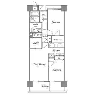 2SLDKの間取り画像