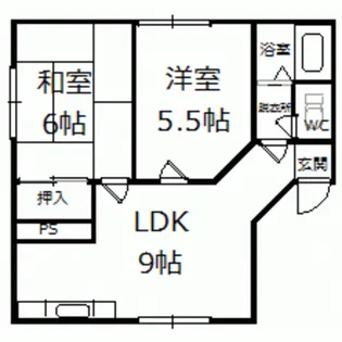 グッドラックIII【2階】の間取り