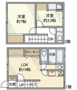 東京都足立区千住柳町【一戸建】の間取り