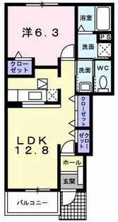 アルドーレ【1階】の間取り