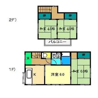 高知県高知市中久万【一戸建】の間取り