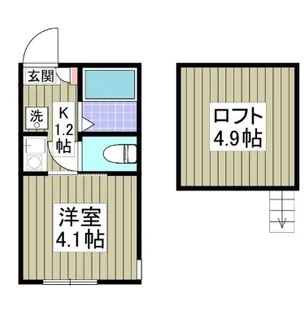 リュミエ妙蓮寺【2階】の間取り