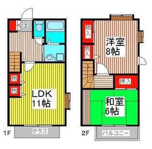 埼玉県さいたま市浦和区本太4【一戸建】の間取り