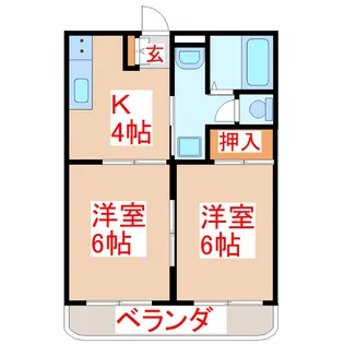 2Kの間取り画像