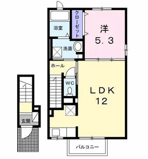 東京都立川市西砂町6【アパート】の間取り