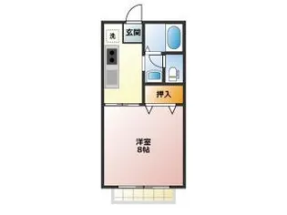 グリーンパークトキワA【1階】の間取り