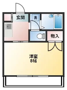 ドミールコートII【1階】の間取り