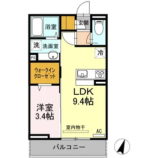 ベルヴェデーレA【2階】の間取り