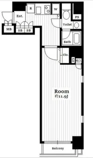 東京都新宿区払方町【マンション】の間取り
