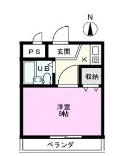 1Kの間取り画像