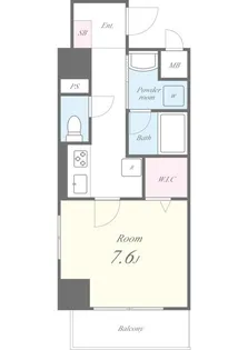 埼玉県川口市川口4【マンション】の間取り