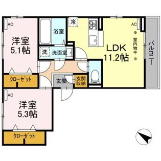 Dスクエア金森東【3階】の間取り