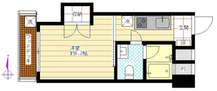 コーポカトレヤビル【7階】の間取り