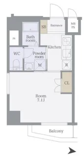 Le-lionVranche 日暮里East【4階】の間取り