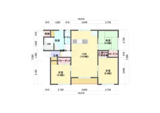 青森県十和田市元町西2【一戸建】の間取り
