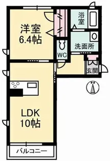 アプレ倉敷【2階】の間取り