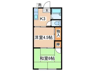 クリスティ―ハウス【1階】の間取り