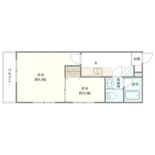 ユートピア三愛東堀【1階】の間取り