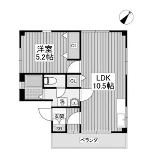 群馬県前橋市古市町【マンション】の間取り