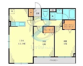 東京都江戸川区篠崎町2【アパート】の間取り