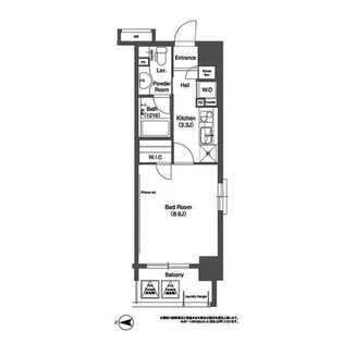 コンフォリア浅草松が谷【4階】の間取り