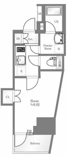 東京都港区三田5【マンション】の間取り