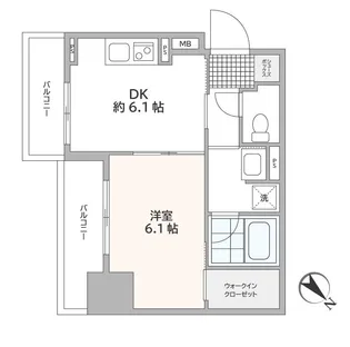 エステムプラザ町田ティアラ【3階】の間取り