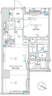 スパシエルクス横浜【3階】の間取り