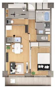 東京都品川区南大井3【マンション】の間取り