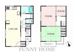 東京都世田谷区桜丘2【一戸建】の間取り