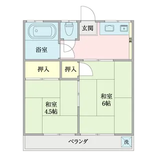 川上ハウス【3階】の間取り