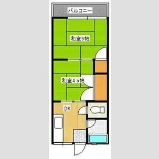 コーポサワII【2階】の間取り