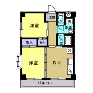 完倉マンション(カンクラマンション)【3階】の間取り