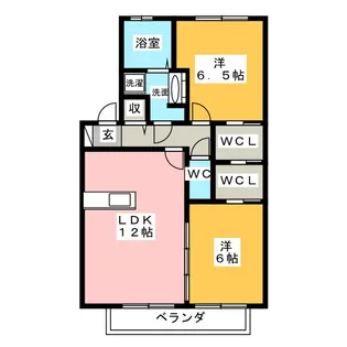 グランドエル・F A【1階】の間取り