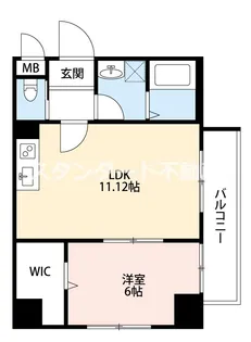 パーフェクトライフ真法院【6階】の間取り