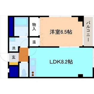 タイニーシーガル【3階】の間取り