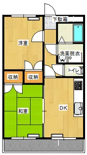 岡山県総社市中央2【マンション】の間取り