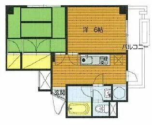 西新宿パークハイツ【4階】の間取り