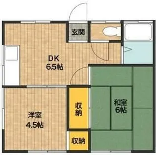 エコーハイツC棟【1階】の間取り