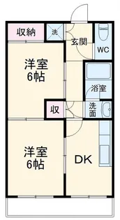 ユーロハイツ浜岡【1階】の間取り